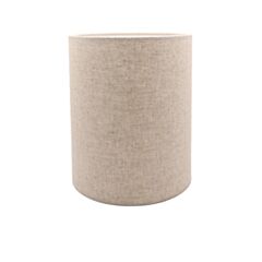 Abat-jour cylindrique en lin naturel Ø25 cm
