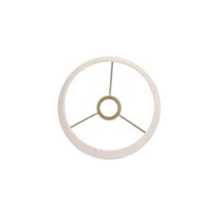 Abat-jour tambour en lin naturel 25 cm