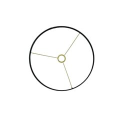 Abat-jour tambour noir 45cm