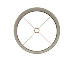 Abat-jour cylindre taupe 50Ø