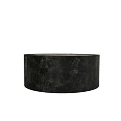 Abat-jour cylindre noir/or 50Ø