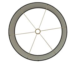 Abat-jour cylindre noir/or 60Ø