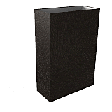 Rechthoek recht plat 18 cm