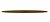 plafondplaat ovaal 140x49,5x3,5cm donker messing zonder gaten