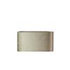 Abat-jour rectangulaire en velours taupe 31cm