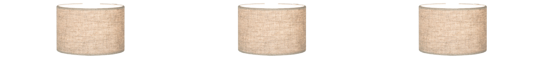 Naturel kleurige linnen ronde kapjes. doorsnede 20 cm